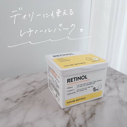 キューブマスク レチノール/ネイチャーリパブリック/シートマスク・パックを使ったクチコミ(1枚目)