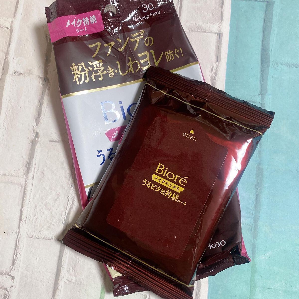 ビオレメイクの上からうるピタ肌持続シート/ビオレ/フェイスシートを使ったクチコミ(2枚目)