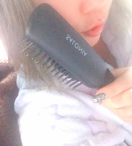 ストレートヒートブラシ スリム /SALONIA/ヒートブラシを使ったクチコミ(2枚目)