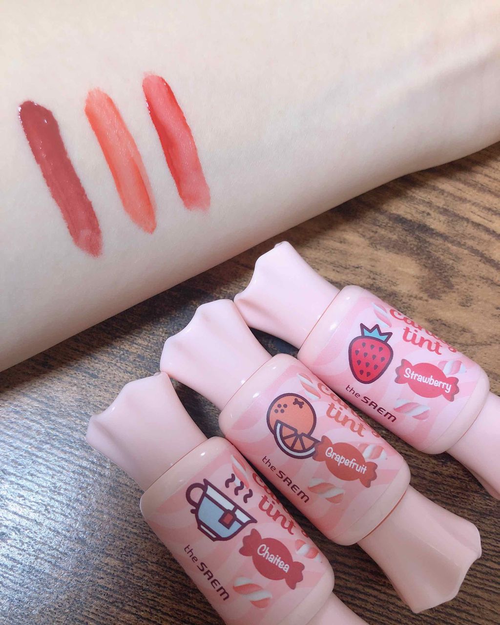 ムース キャンディー ティント/the SAEM/リップティントを使ったクチコミ（1枚目）