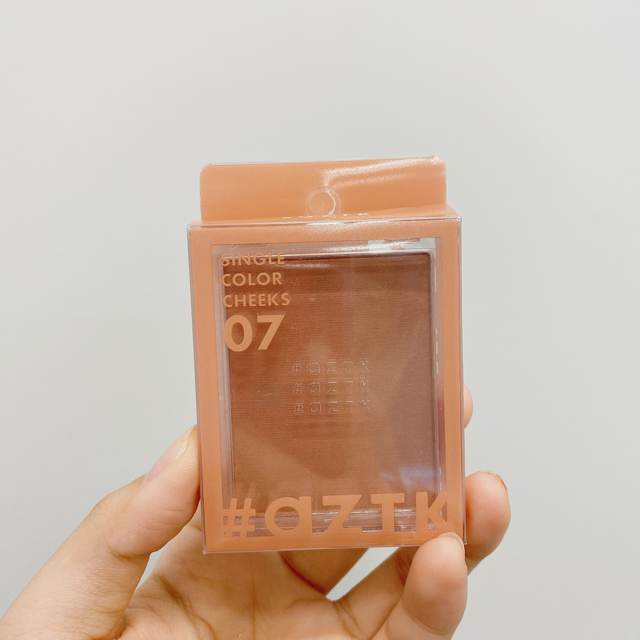 シングルカラーチーク 07 コーラルオレンジ/aZTK/パウダーチークを使ったクチコミ（2枚目）