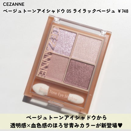 ベージュトーンアイシャドウ/CEZANNE/アイシャドウパレットを使ったクチコミ(3枚目)