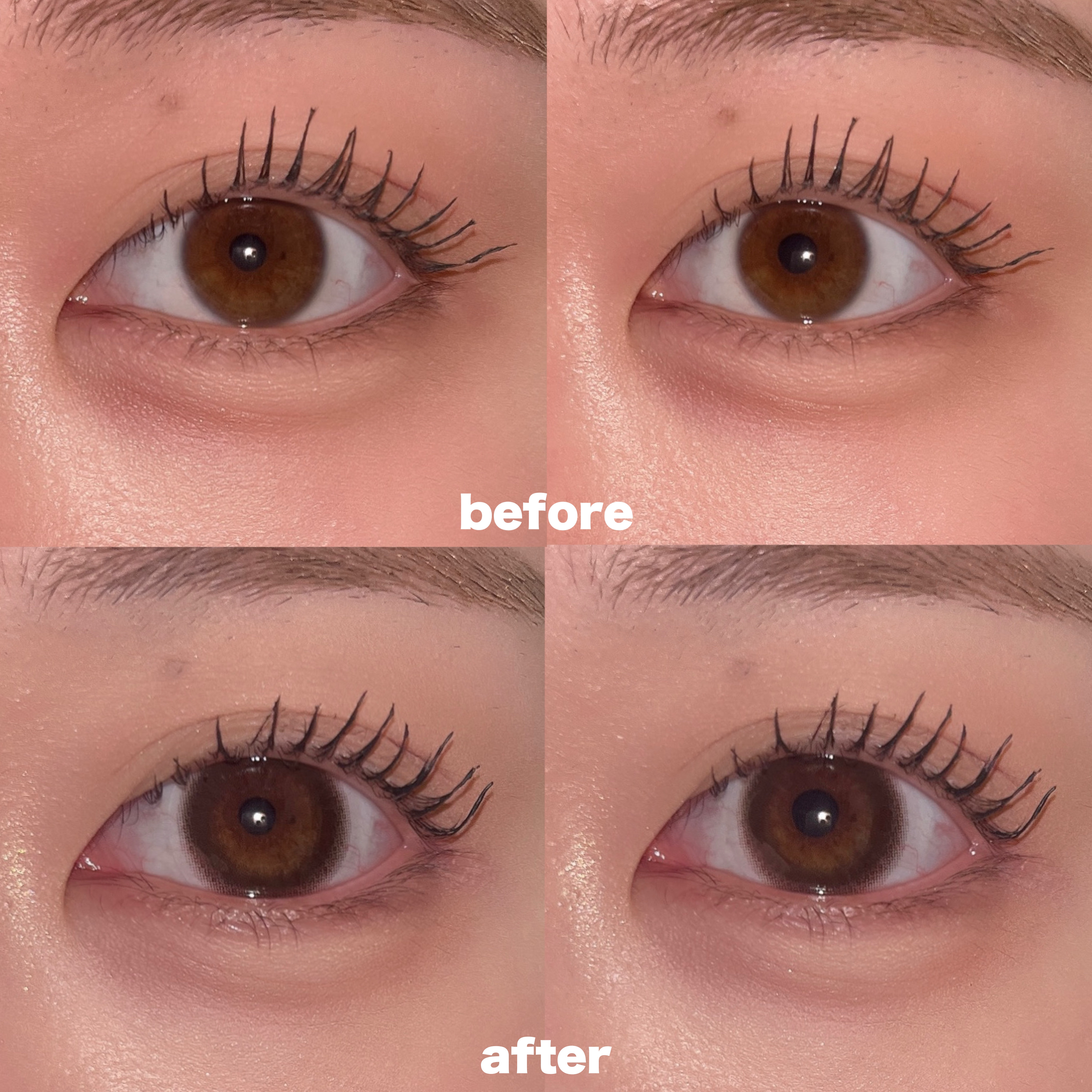 TOPARDS 1month ベイビーエスプレッソ/TOPARDS/１ヶ月（１MONTH）カラコンを使ったクチコミ（2枚目）