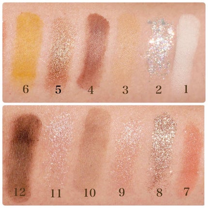 Hexze 12色 アイシャドウパレット プロアイ パレット アイプランナーパレット メイクパレット 高発色/HEXZE(ヘックスゼ)/アイシャドウパレットを使ったクチコミ(3枚目)