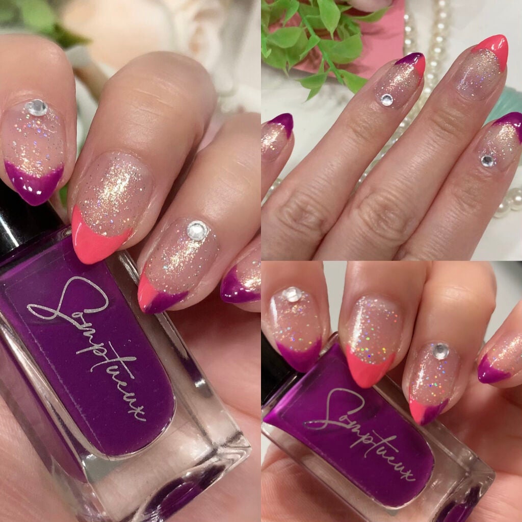 Somptueux(ソンプチュー) ネイルポリッシュ/DAISO/マニキュアを使ったクチコミ(2枚目)