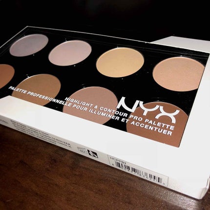 ハイライト&コントゥアー プロ パレット/NYX Professional Makeup/パウダーハイライトを使ったクチコミ(1枚目)