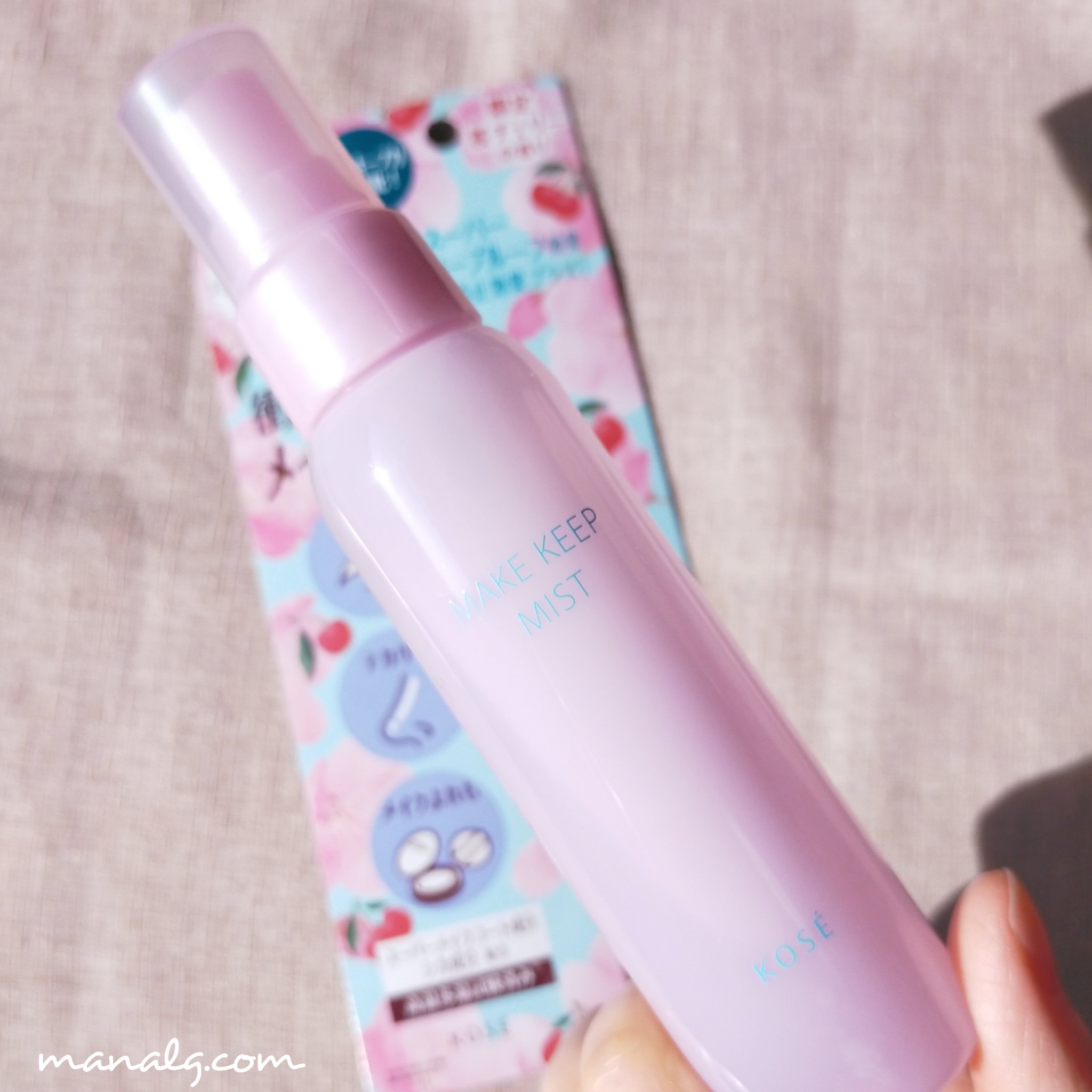 メイク キープ ミスト EX + 桜チェリー/コーセーコスメニエンス/ミスト状化粧水を使ったクチコミ（2枚目）