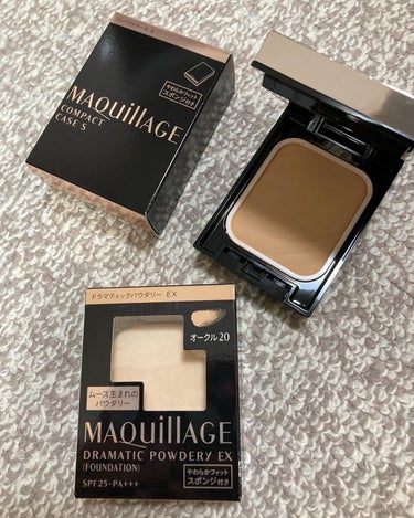 マキアージュ　ドラマティックパウダリー EX オークル20
コンパクトケース S

@maquillage_jp マキアージュ様からいただきました😉
ありがとうございます💗

✨コンパクトケース✨
前面