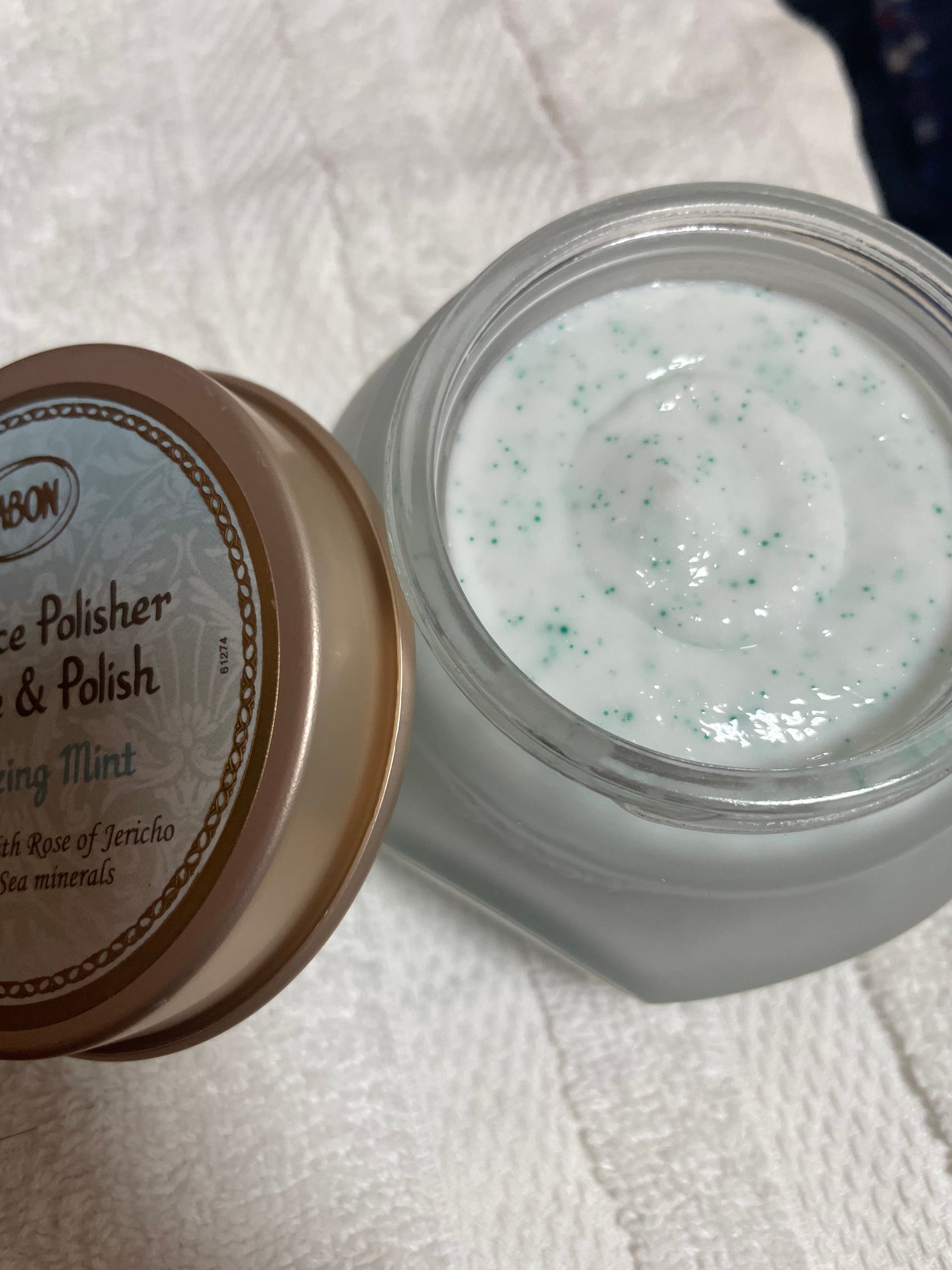 フェイスポリッシャー リフレッシング(ミント)/SABON/スクラブ・ゴマージュを使ったクチコミ(3枚目)