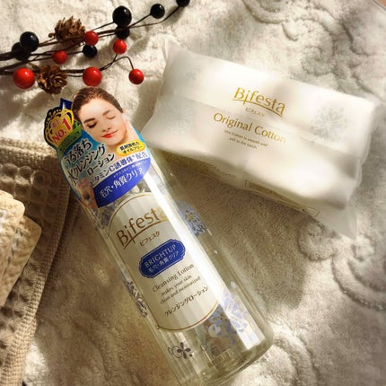 ビフェスタ クレンジングローション ブライトアップのクチコミ「コットンでふき取るタイプのクレンジング、
色々使ってきたけど
落ちがあまりよくなくて、
ふき取.....」(1枚目)