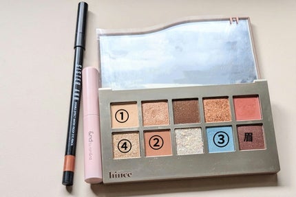 ニューデップスアイシャドウパレット/hince/アイシャドウパレットを使ったクチコミ(2枚目)