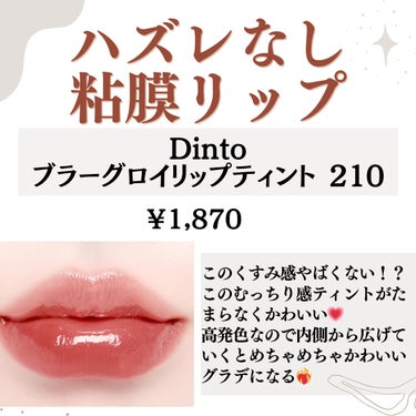 ブラーグロイリップティント/Dinto/口紅を使ったクチコミ（2枚目）