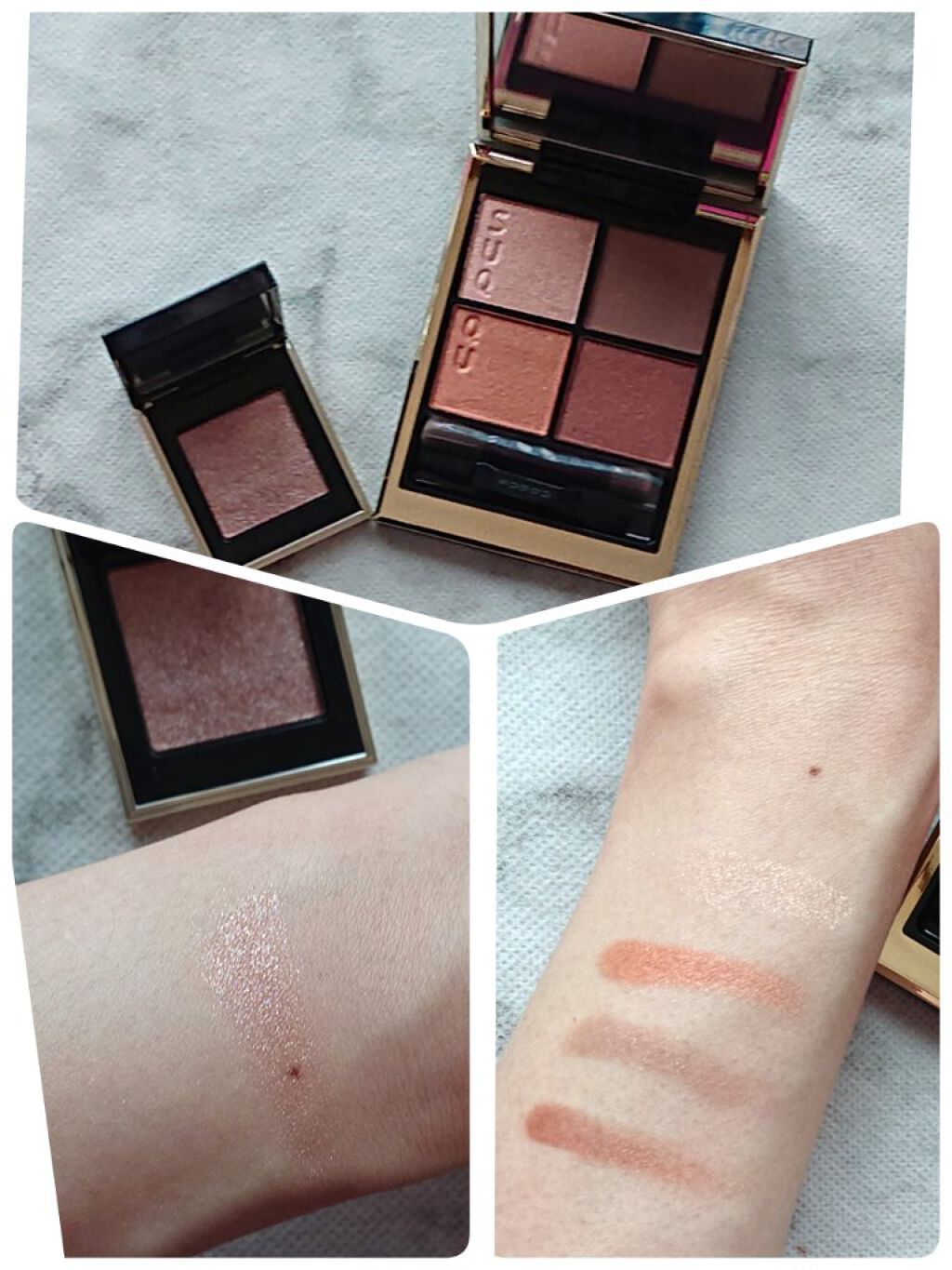 トーン タッチ アイズ 109 陽雫 -YOUSHIZUKU＜限定色＞/SUQQU/単色アイシャドウを使ったクチコミ（2枚目）