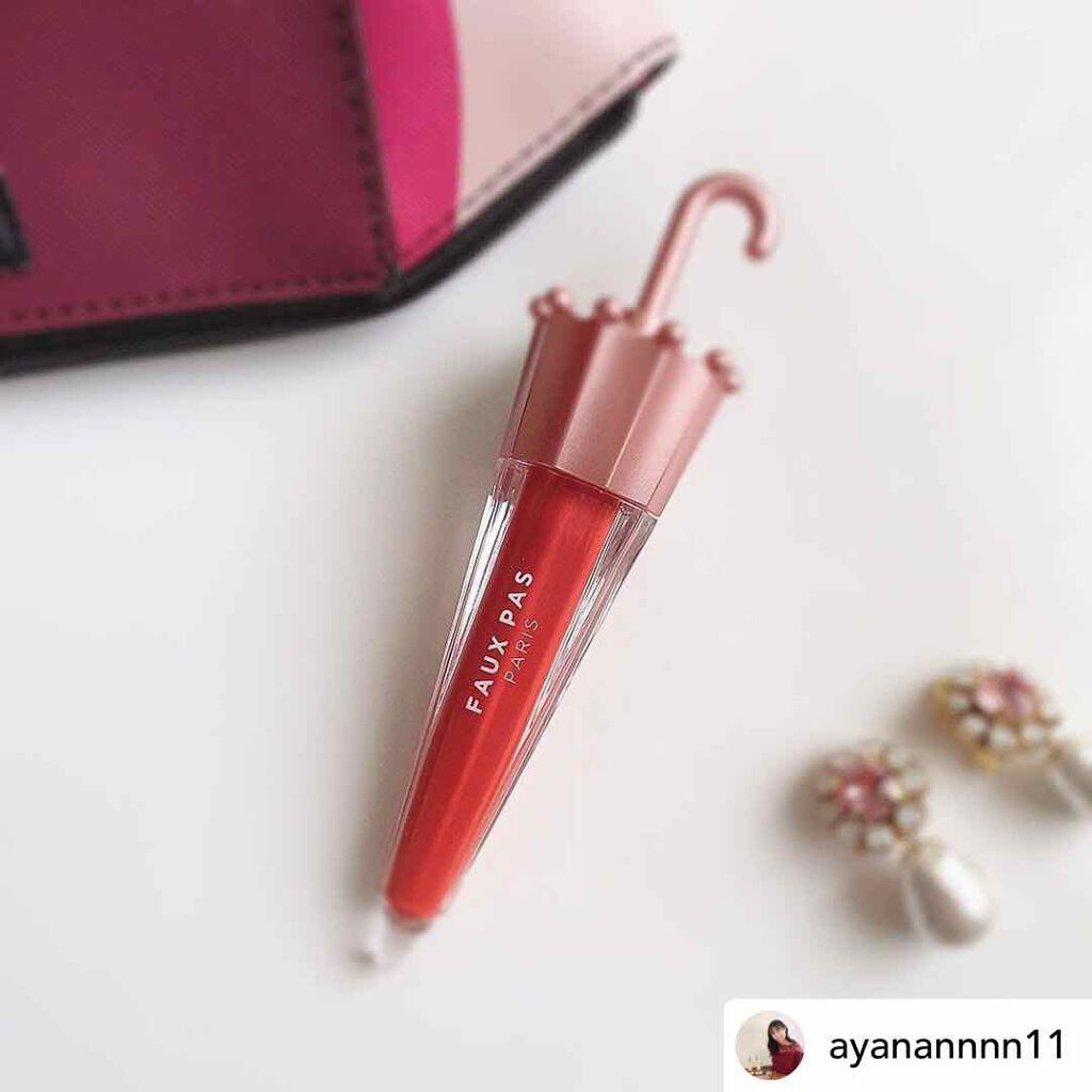 ウォーターアンブレラティント リップ/FAUX PAS PARIS/リップティントを使ったクチコミ（1枚目）