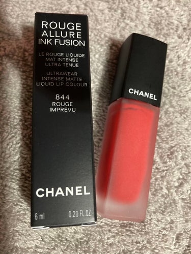 ルージュ アリュール インク フュージョン 844 ルージュ アンプレヴュ/CHANEL/口紅を使ったクチコミ（1枚目）