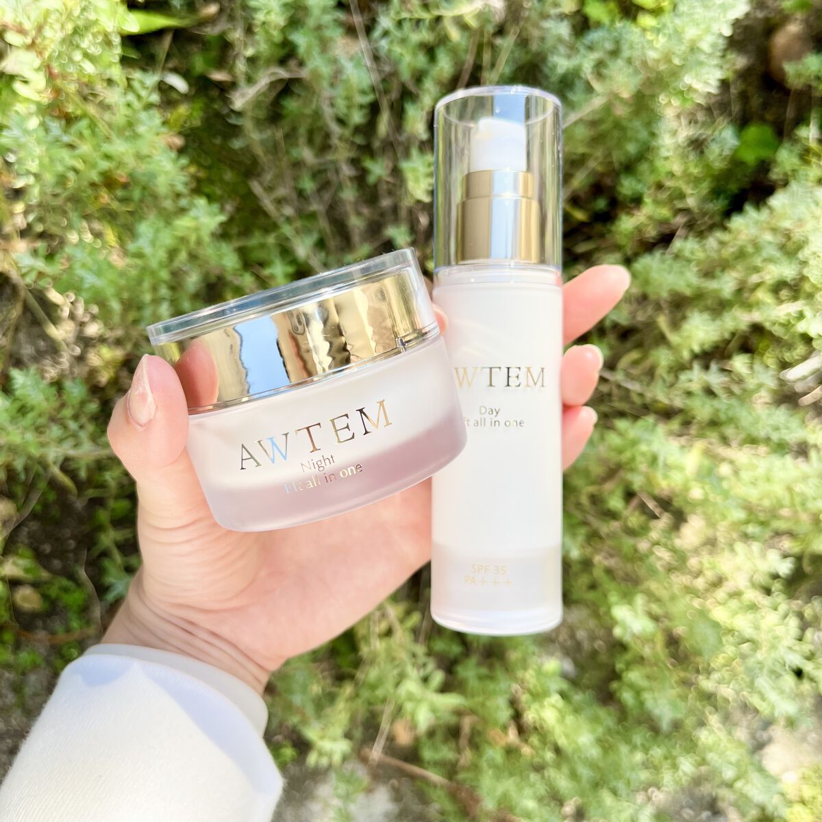 デイ リフトオールインワン（朝⽤クリーム）/AWTEM/オールインワン化粧品を使ったクチコミ（1枚目）