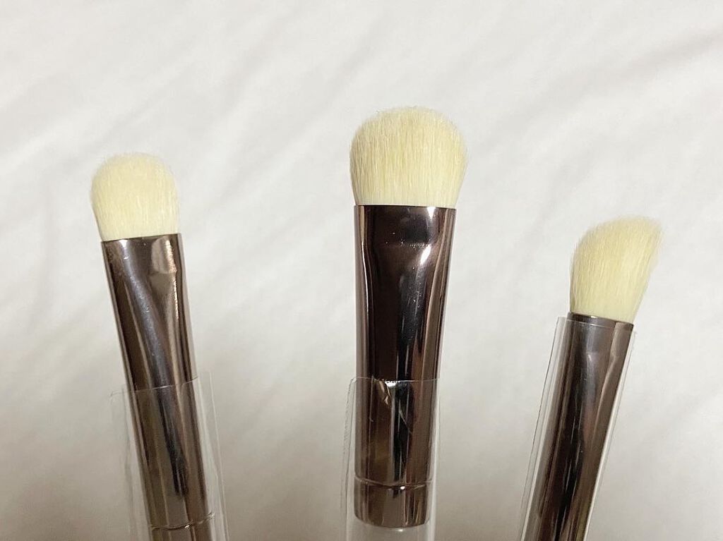 SIXPLUS ホワイトパール アイメイクブラシ 7本セット/SIXPLUS/メイクブラシを使ったクチコミ（2枚目）