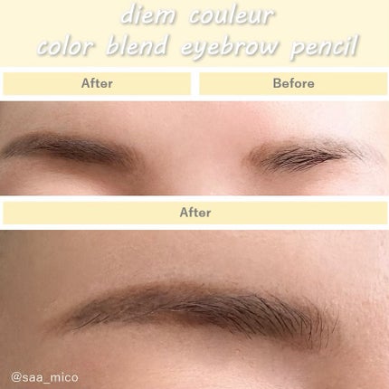 カラーブレンドアイブローペンシル/ディエム クルール/アイブロウペンシルを使ったクチコミ(5枚目)