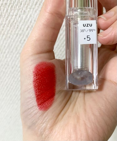  38°C / 99°F Lipstick <TOKYO> +5 RED/UZU BY FLOWFUSHI/口紅を使ったクチコミ（2枚目）