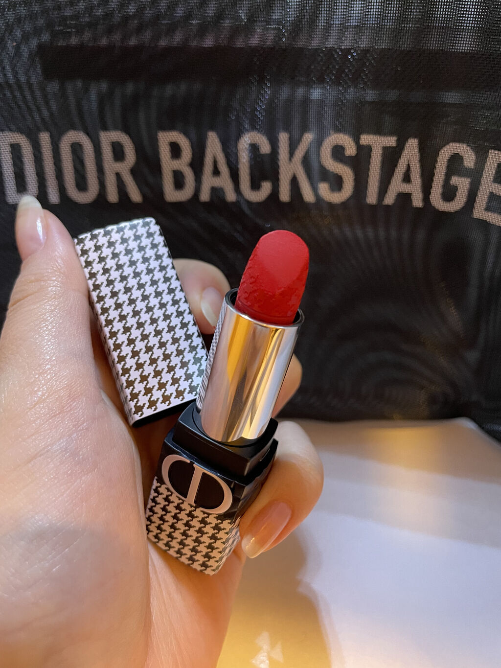 ルージュ ディオール 999V ベルベット<ニュー ルック エディション>（生産終了）/Dior/口紅を使ったクチコミ（2枚目）