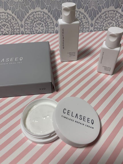 タイムレスリペア 未来肌おためしセット/CELASEEQ/スキンケアキットを使ったクチコミ(1枚目)