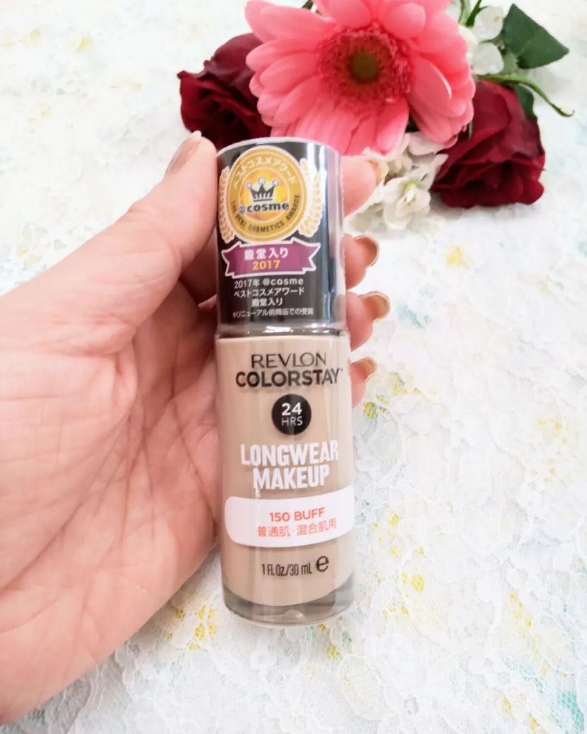 カラーステイ ロングウェア メイクアップ/REVLON/リキッドファンデーションを使ったクチコミ(2枚目)