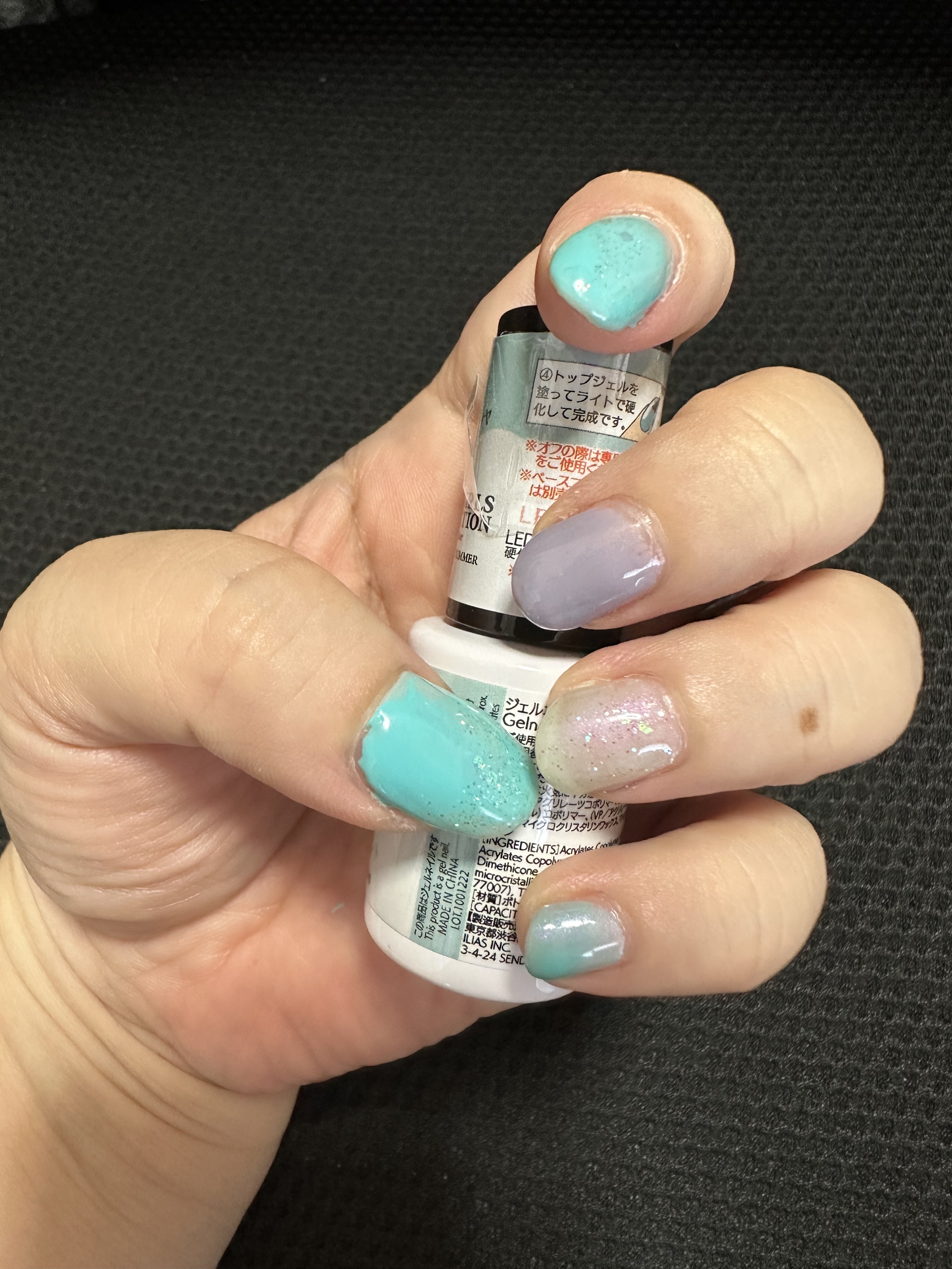 BRG ジェルネイル 24 ローズピンク/DAISO/ジェルネイルを使ったクチコミ（3枚目）
