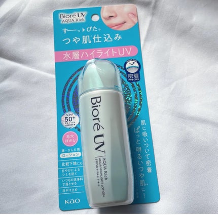 ビオレUV アクアリッチ アクアハイライトローション(水層ハイライトUV)/ビオレ/日焼け止めローションを使ったクチコミ(1枚目)