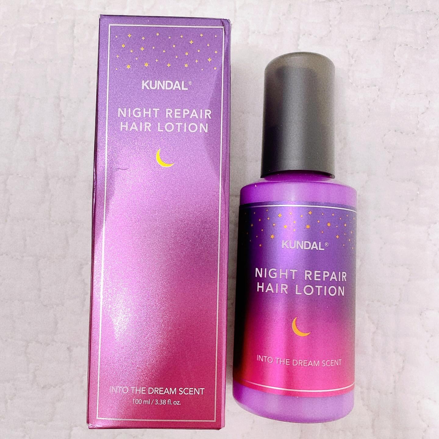 ナイトリペアヘアローション/KUNDAL/ヘアミルクを使ったクチコミ（1枚目）