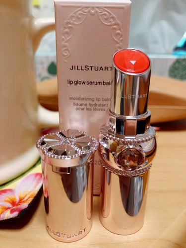 ジルスチュアート リップグロウ セラムバーム 04 daydream tomato/JILL STUART/リップケア・リップクリームを使ったクチコミ（1枚目）