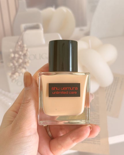 アンリミテッド ケア ツヤ セラム ファンデーション/shu uemura/リキッドファンデーションを使ったクチコミ(2枚目)