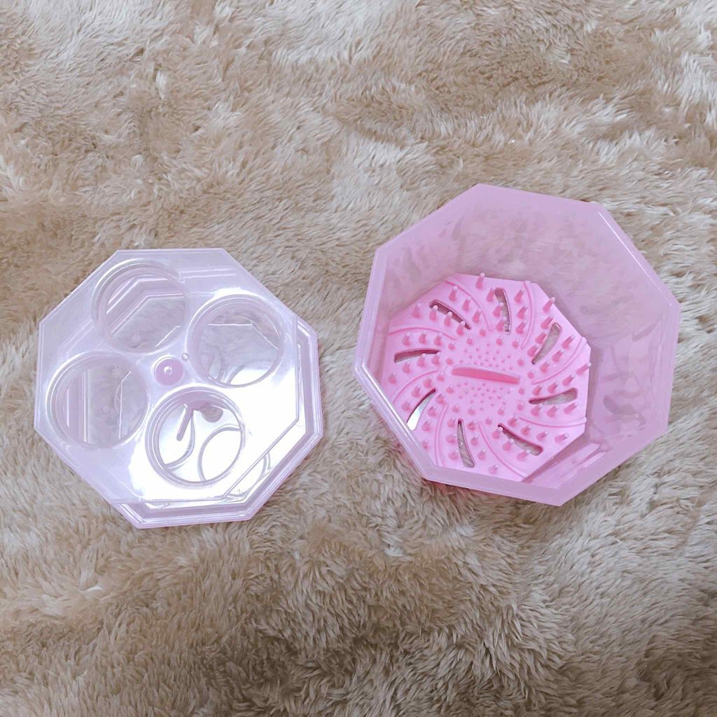 メイクブラシクリーナー/DAISO/その他化粧小物を使ったクチコミ（3枚目）