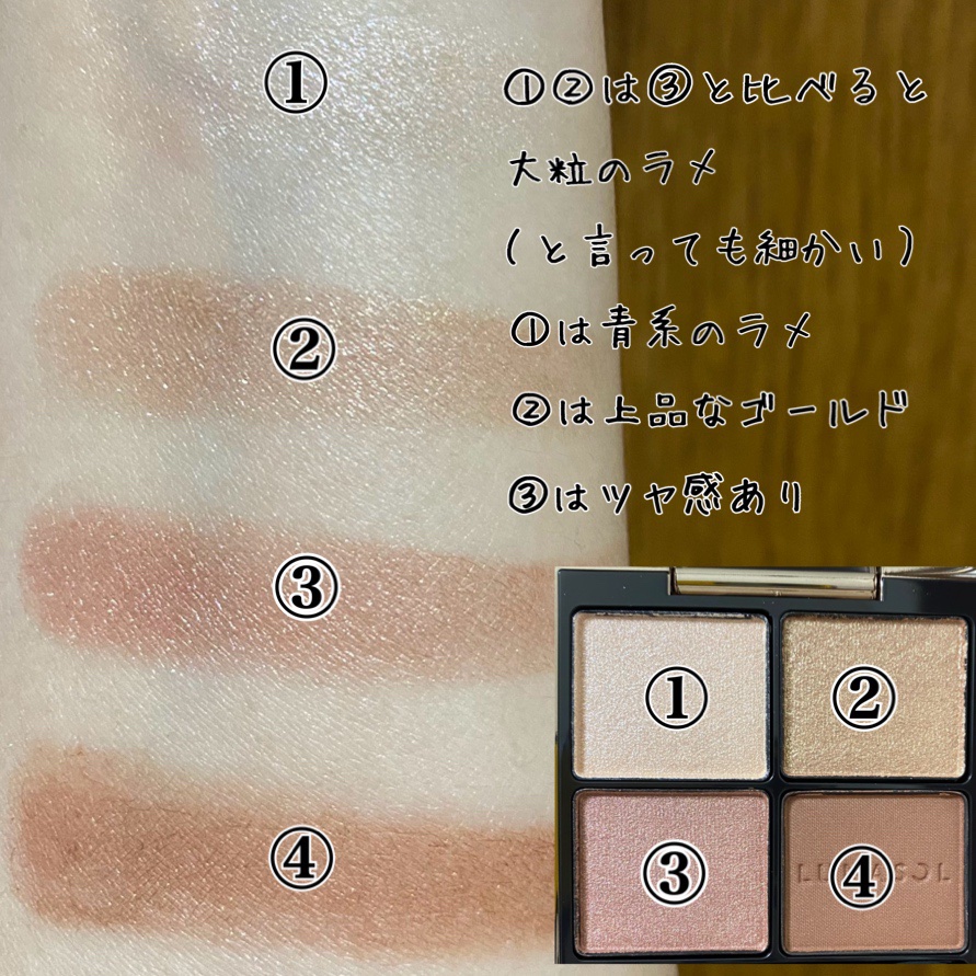 アイカラーレーション/LUNASOL/アイシャドウパレットを使ったクチコミ（2枚目）