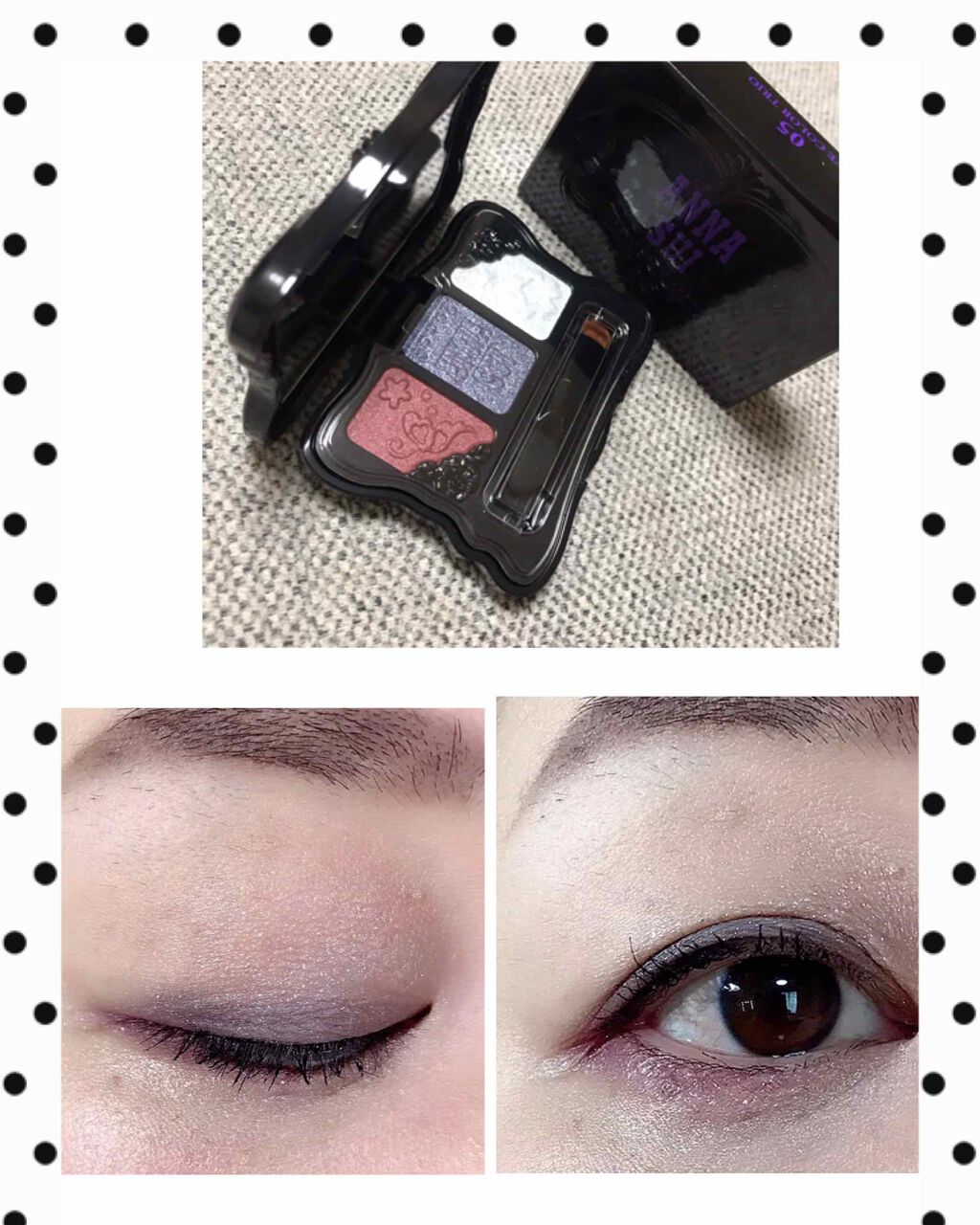 アイカラー トリオ 05/ANNA SUI/アイシャドウパレットを使ったクチコミ（2枚目）