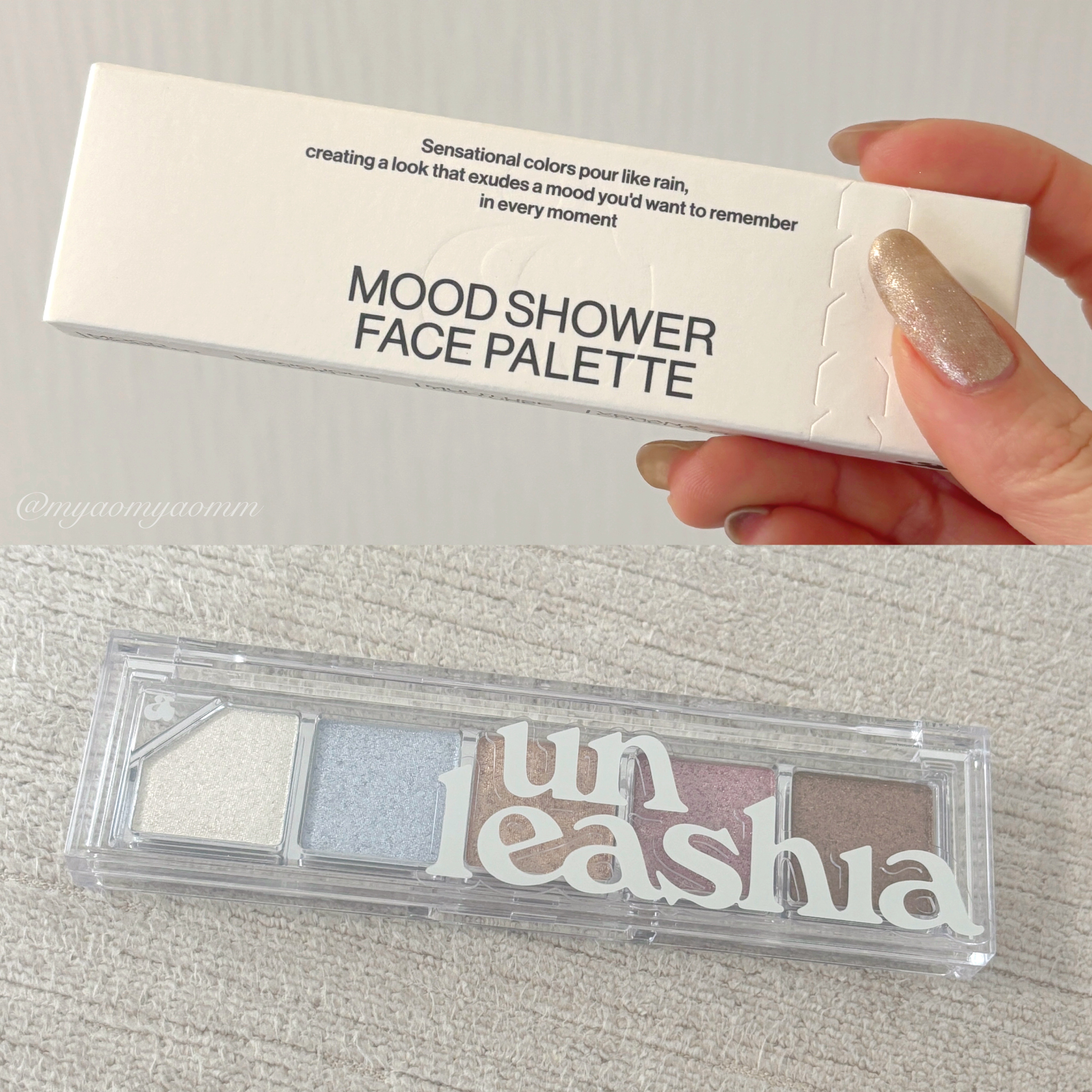 Mood Shower Face Palette No.101 バレリーノシャワー/unleashia/パウダーハイライトを使ったクチコミ（1枚目）