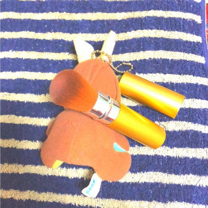 ごくふわっ春姫スライド式携帯メイクブラシ/DAISO/メイクブラシを使ったクチコミ(2枚目)