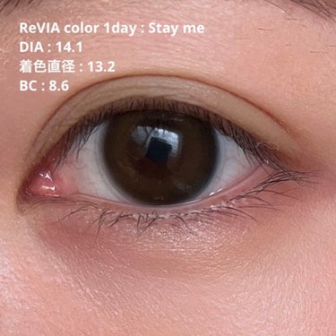 ReVIA 1day ReVIA1day[COLOR]/ReVIA/ワンデー（１DAY）カラコンを使ったクチコミ（1枚目）