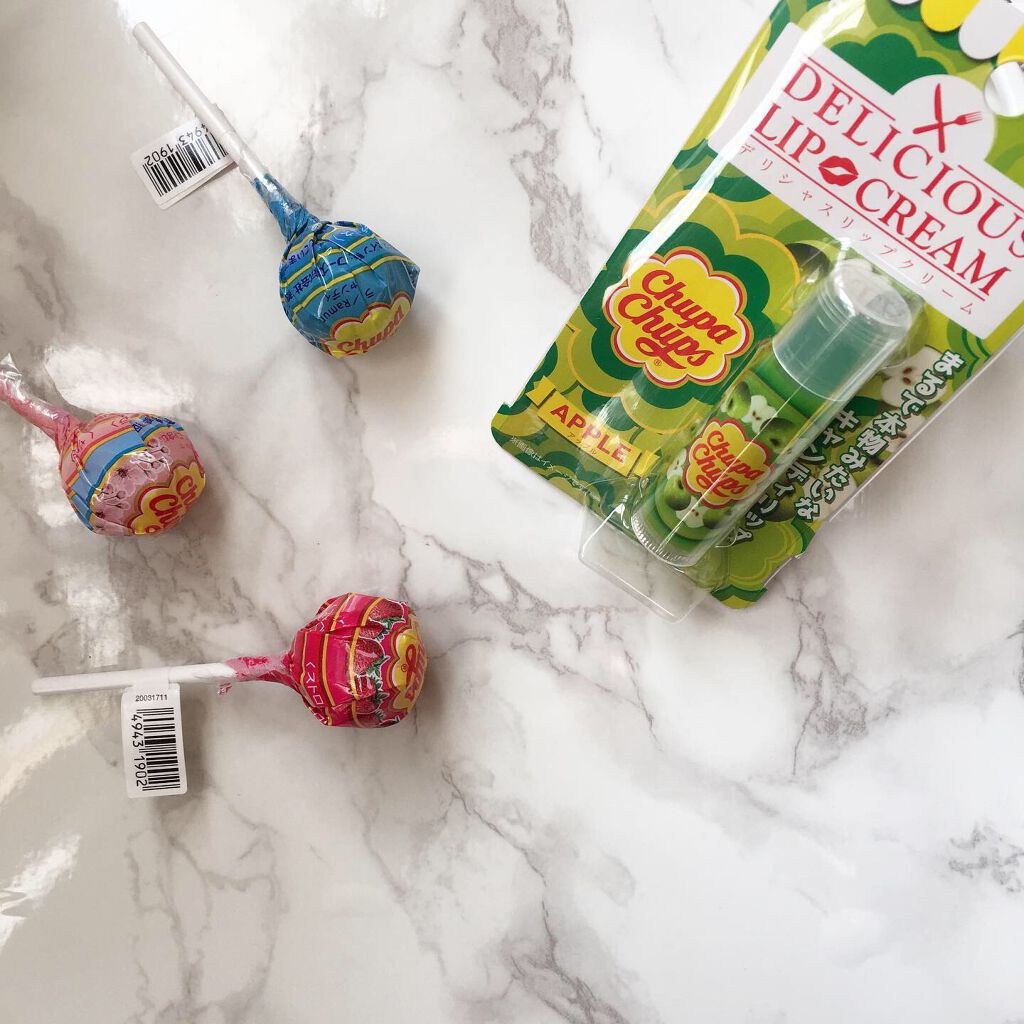 デリシャスリップクリーム Chupa Chups（チュッパチャプス）/デリシャスリップクリーム/リップクリームを使ったクチコミ（2枚目）