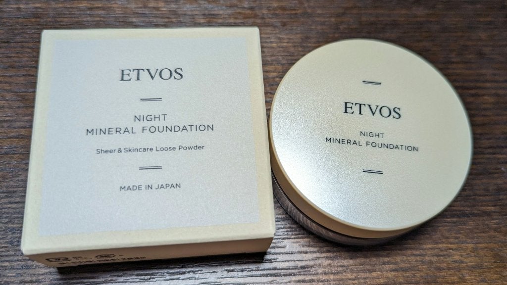 ナイトミネラルファンデーション/エトヴォス/ルースパウダーを使ったクチコミ(1枚目)