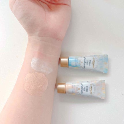 グロウヴェールハイライター 02 グロウベージュ/キャンメイク/クリームハイライトを使ったクチコミ(2枚目)