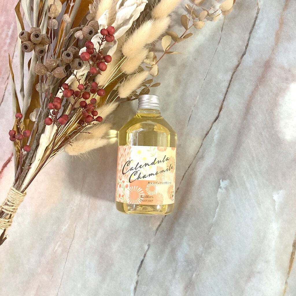 アロマバスエッセンス カレンデュラとカモミール/ナチュラルアイランド/保湿系入浴剤を使ったクチコミ（1枚目）