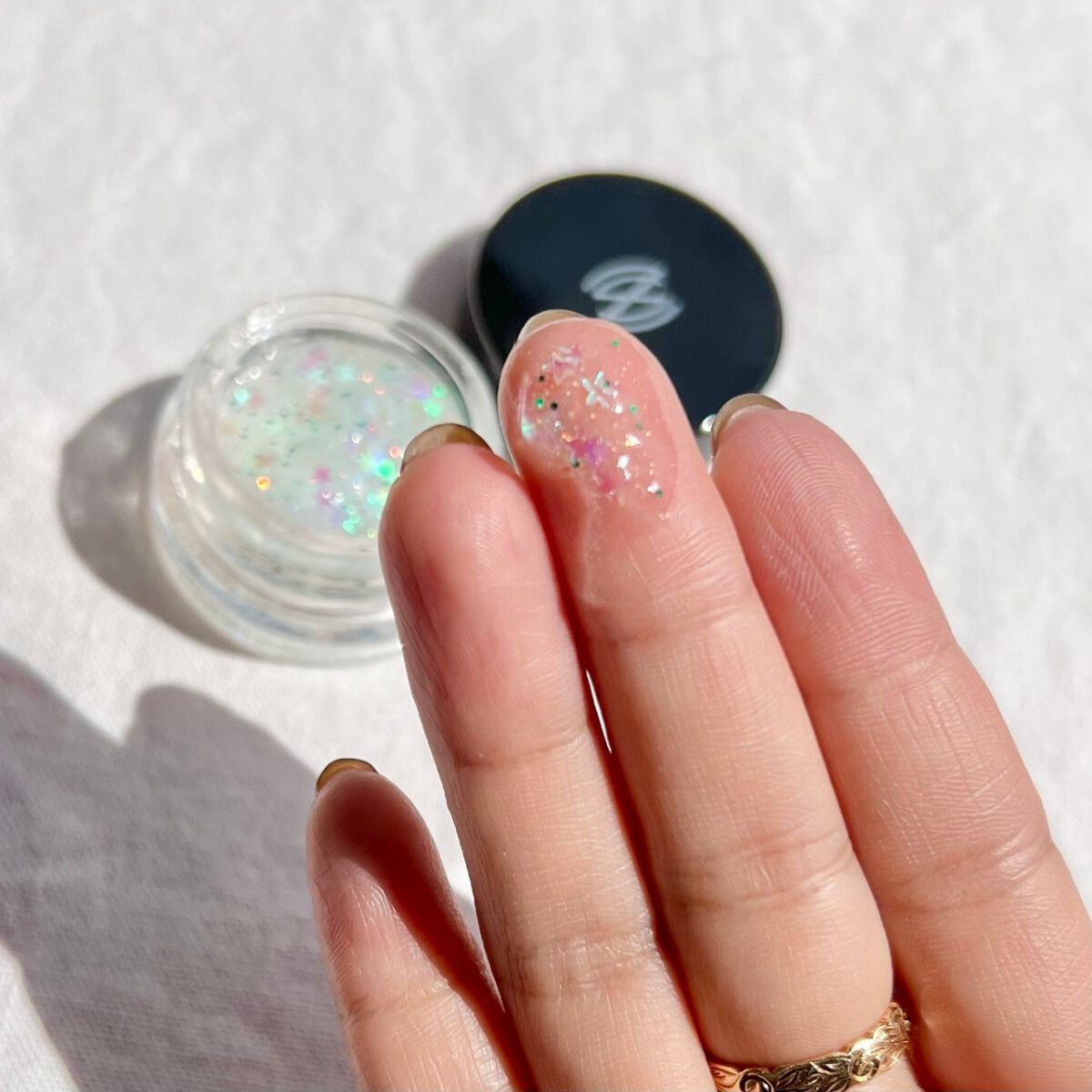 グリッタージェリー WH/ZEESEA/グリッターを使ったクチコミ(5枚目)