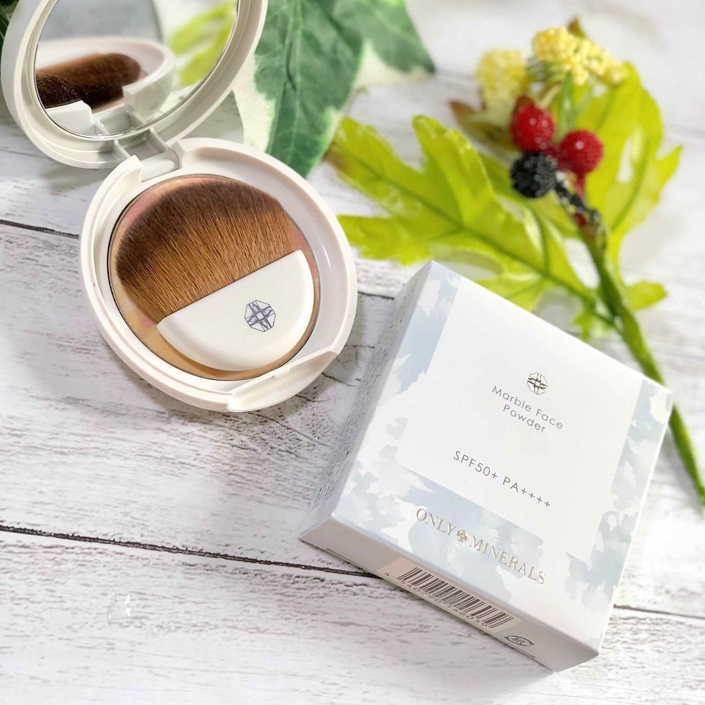 マーブルフェイスパウダー/ONLY MINERALS/プレストパウダーを使ったクチコミ(1枚目)