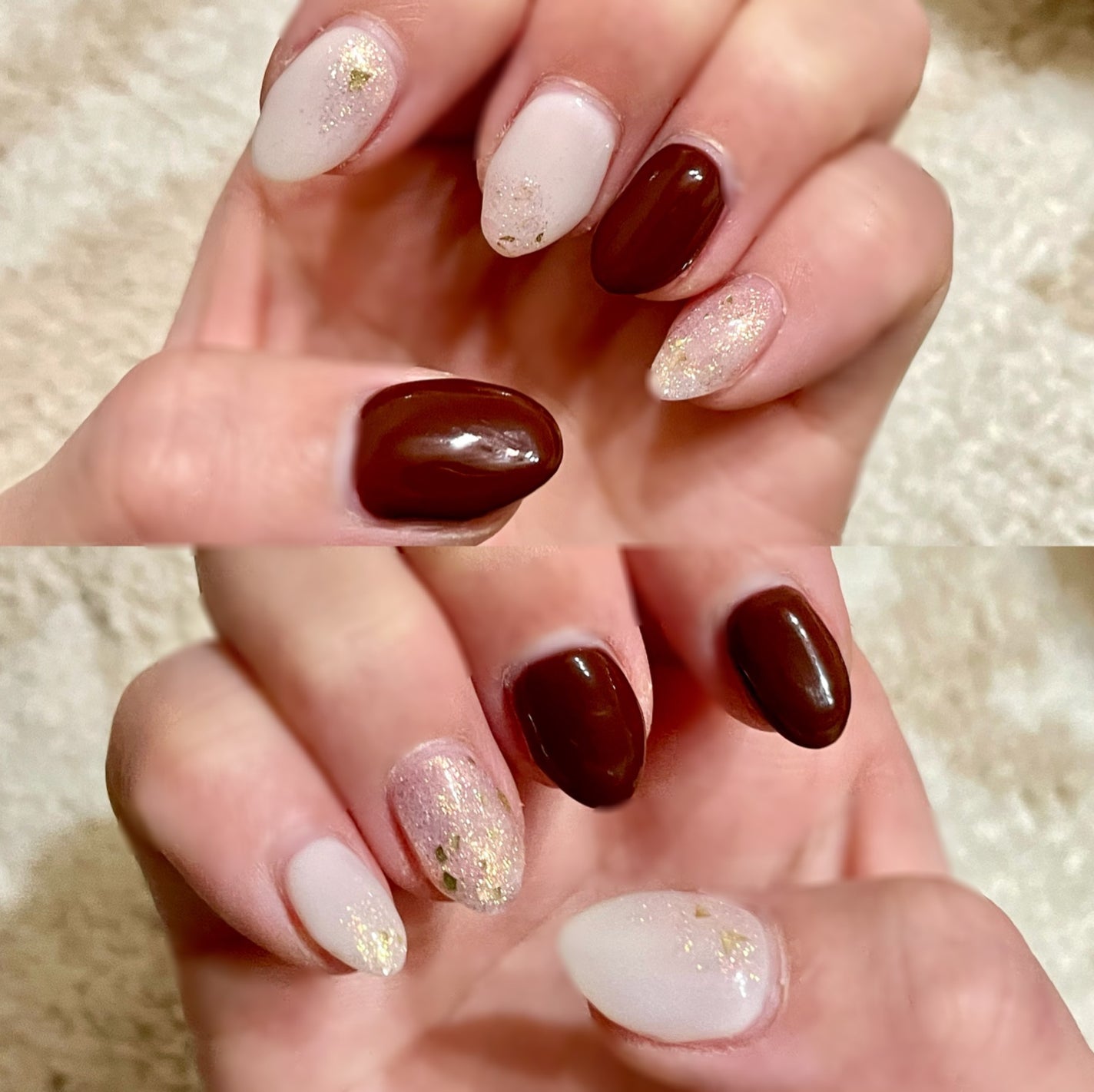 A on LIPS 「今月のネイル💗#ネイル#ジェルネイル#冬ネイル..」(1枚目)