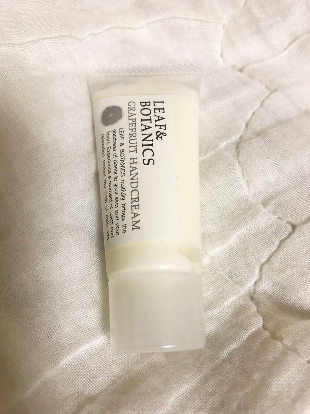 ハンドクリーム グレープフルーツ/LEAF&BOTANICS /ハンドクリームを使ったクチコミ(1枚目)