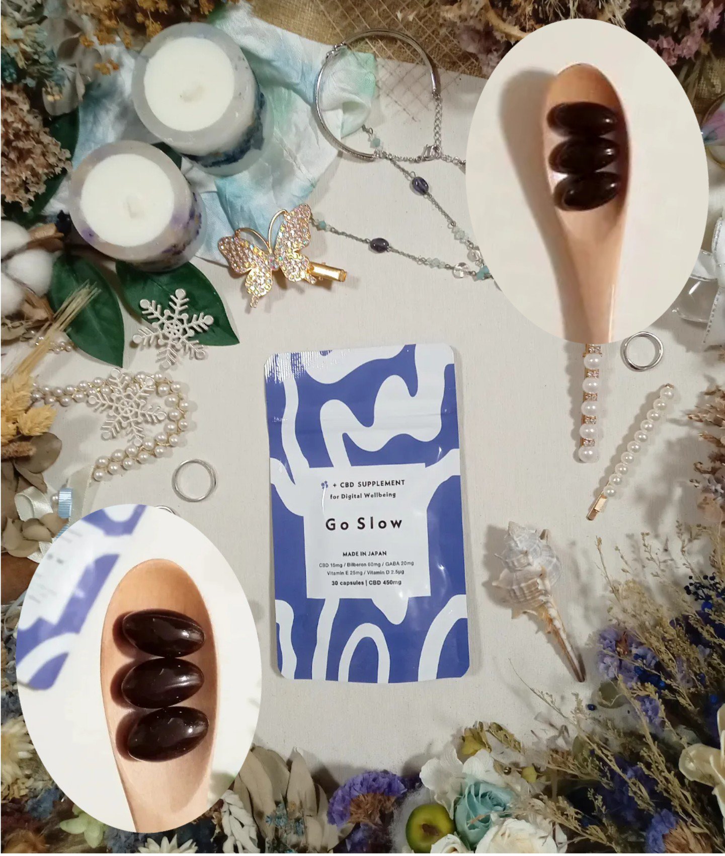 CBDサプリメント for デジタルウェルビーイング/Go Slow/健康サプリメントを使ったクチコミ（1枚目）