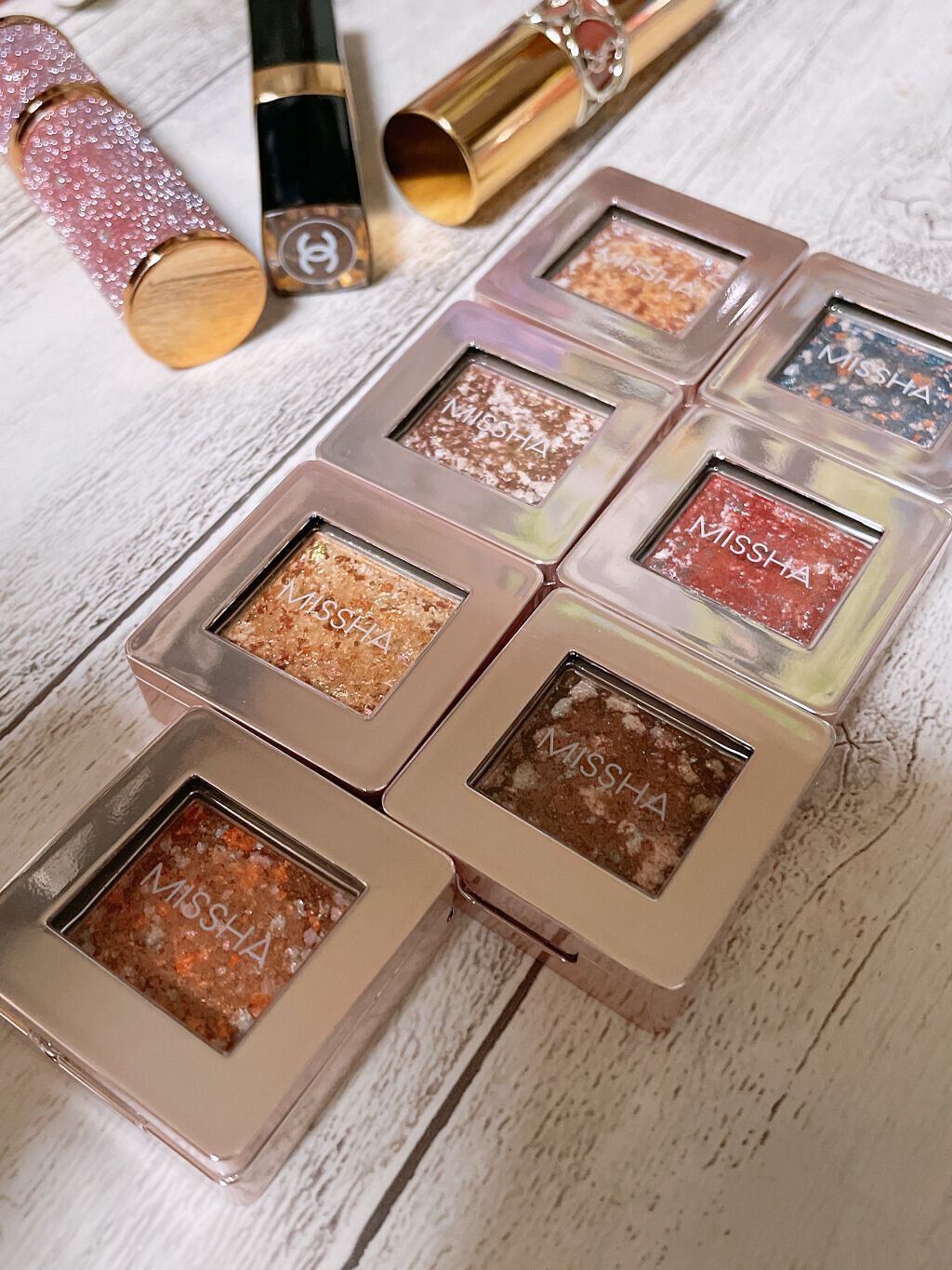 グリッタープリズム シャドウ/MISSHA/グリッターを使ったクチコミ（1枚目）