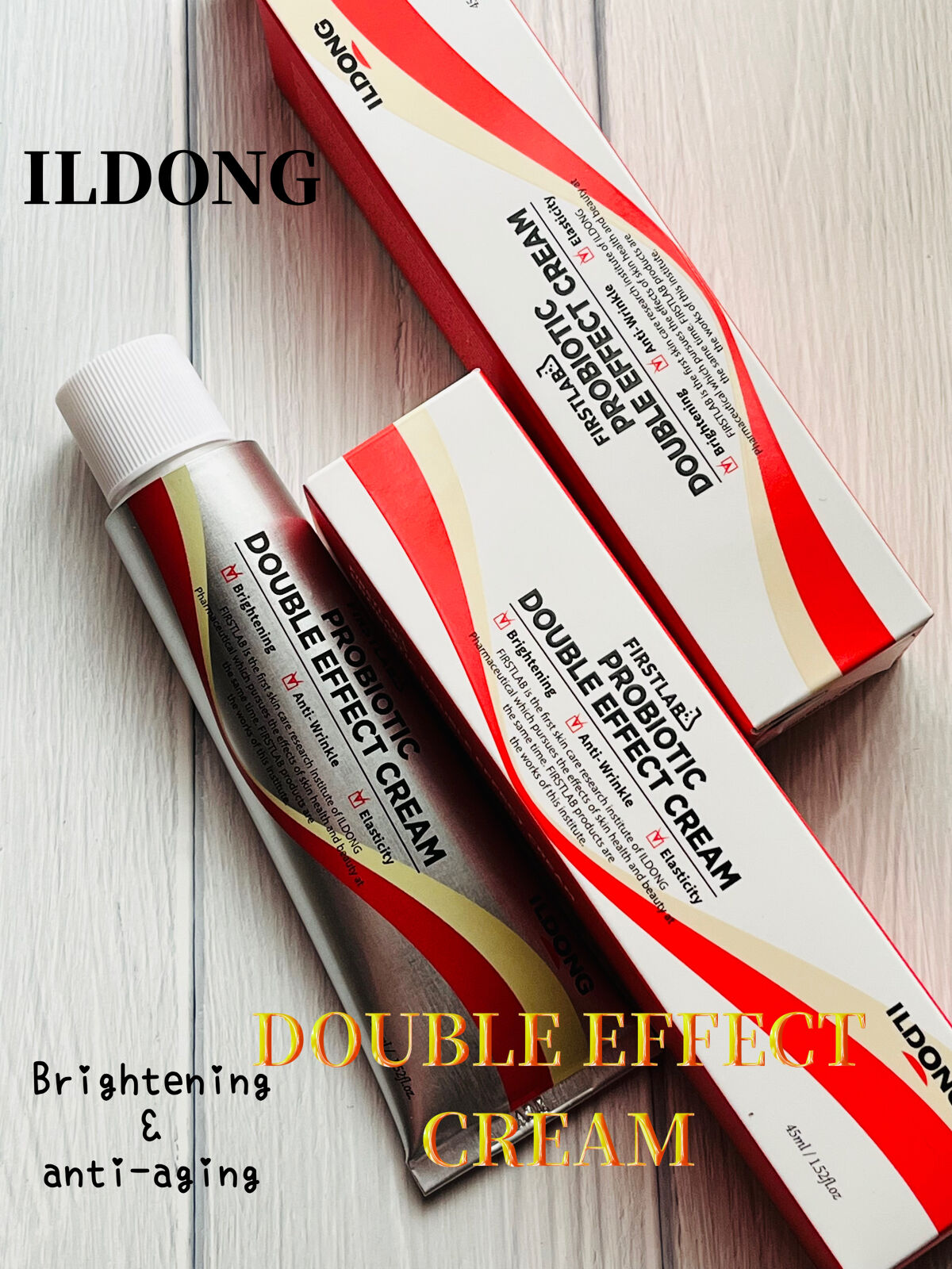 FIRST LAB プロバイオティックダブルエフェクトクリーム/イルドン製薬/フェイスクリームを使ったクチコミ（1枚目）