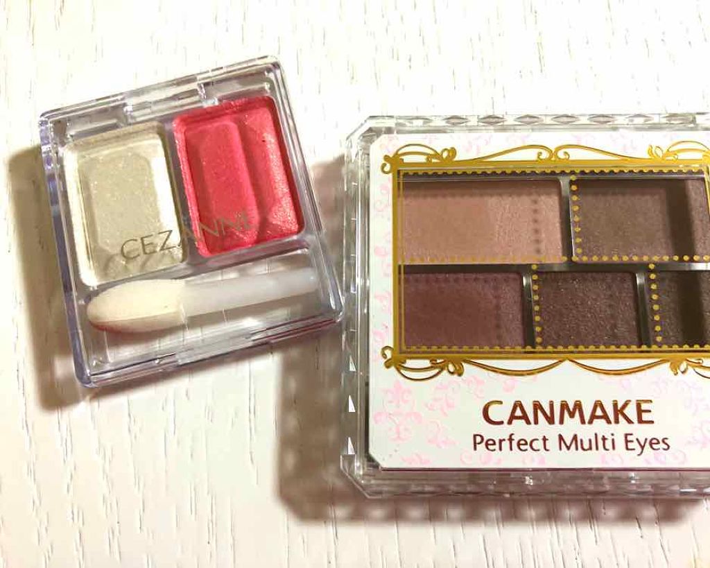 ツーカラー アイシャドウ ラメシリーズ/CEZANNE/アイシャドウパレットを使ったクチコミ（1枚目）