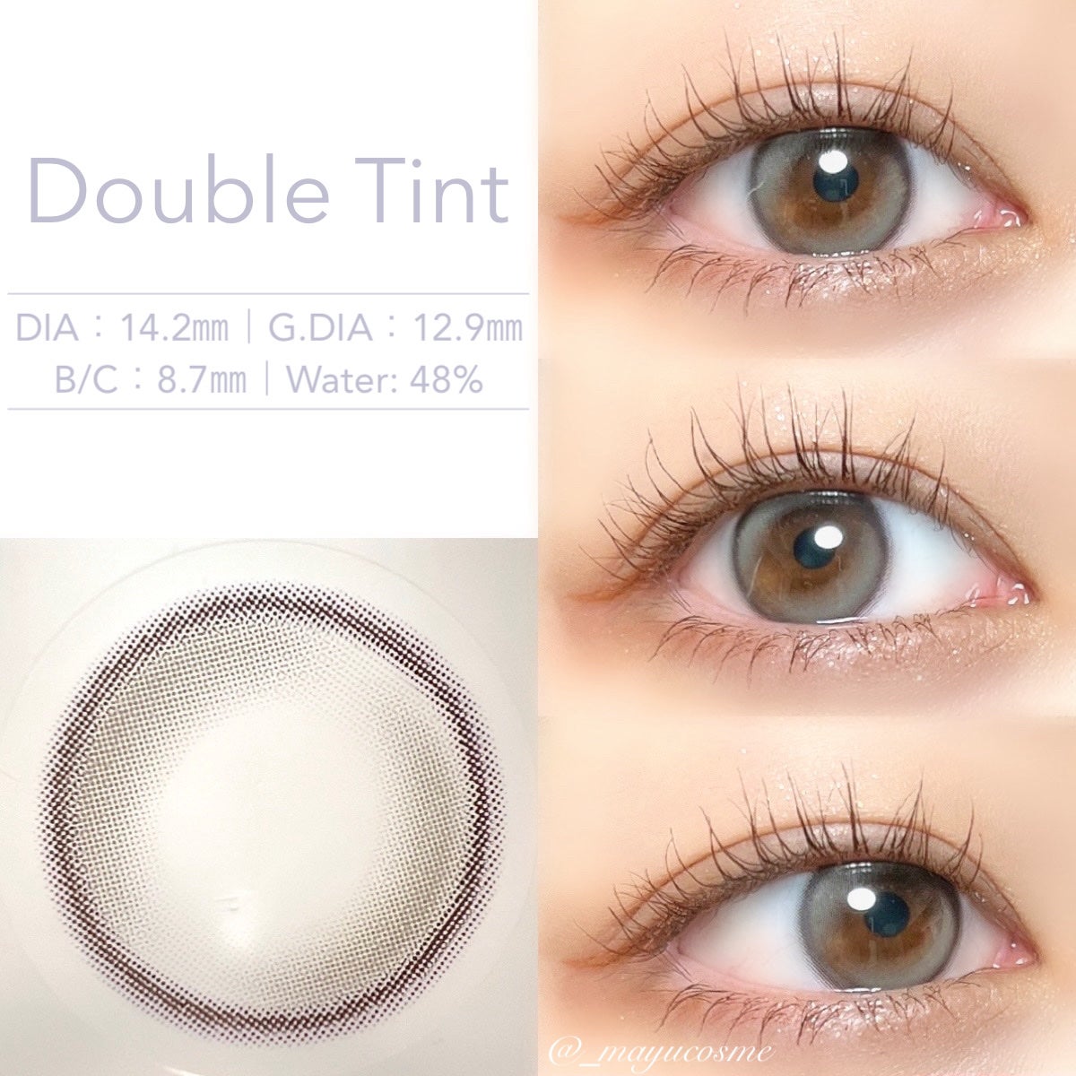 Double Tint 1day/OLENS/カラーコンタクトレンズを使ったクチコミ(2枚目)